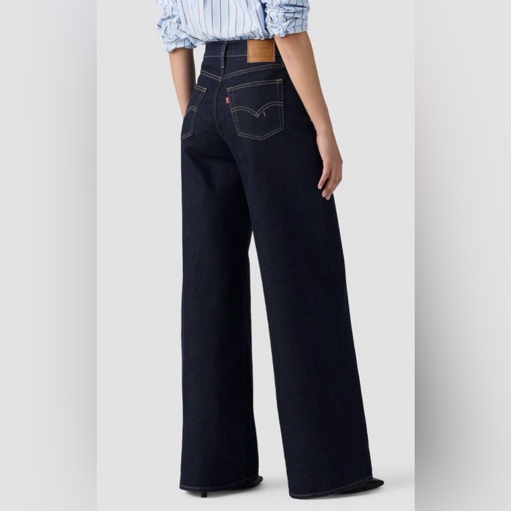 Levi's Dark Indigo Wide Leg Jeans - Picture 2 of 2